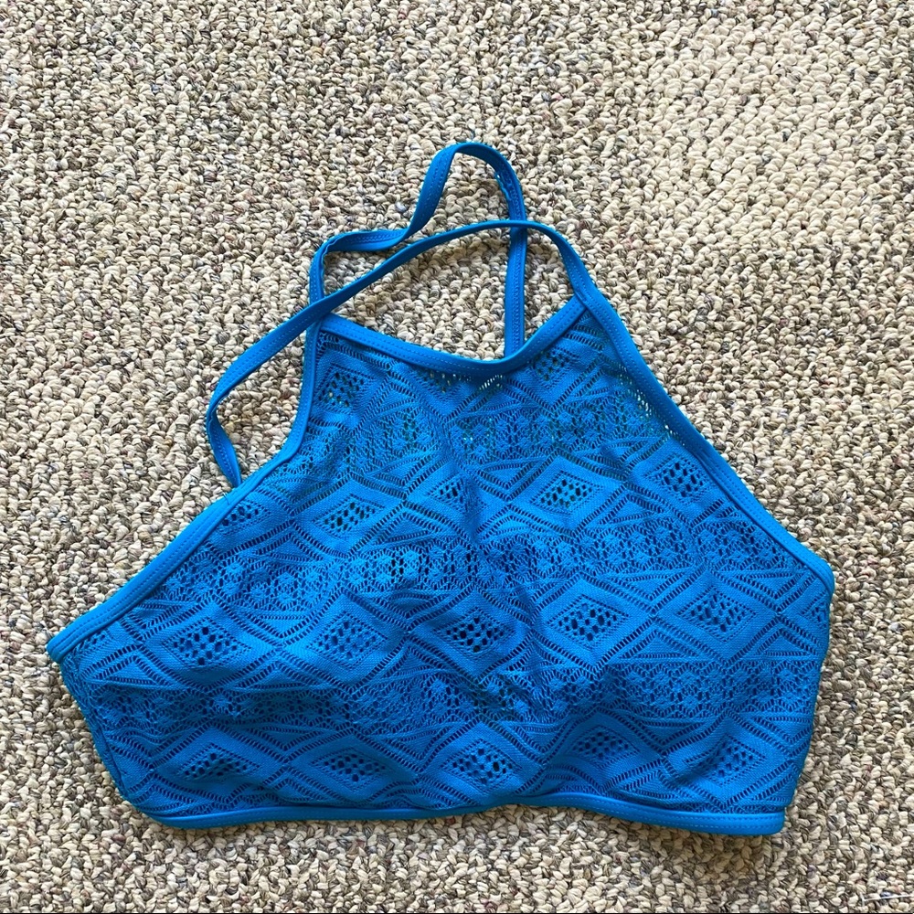 Light blue womens bikini top
